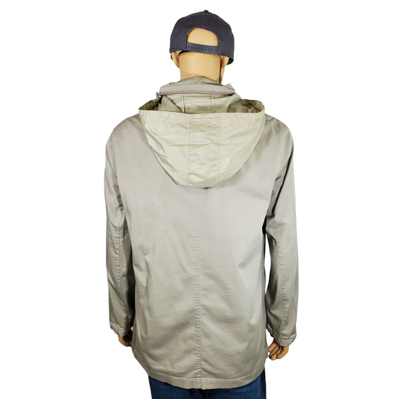 inc international concepts Women’s Beige Jacket Size XL Hidden Hood - Picture 4 of 6